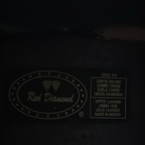 Never Worn Red Diamond Brown Ankle Boots with Western Flair - Picture 8 of 8